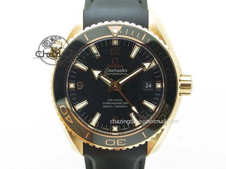 0101 Seamaster Pro Chrono SS RG OM Best Edition Blue Ceramic Blue Dial On SS RG Bracelet A Snug 8129